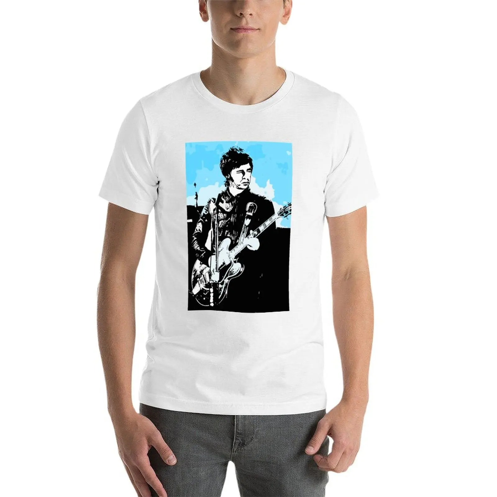 رجل إمرأة ليام روك غالاغر المغني مضحك الرجال مروحة تي شيرت رجل تي شيرت مصمم تي شيرت