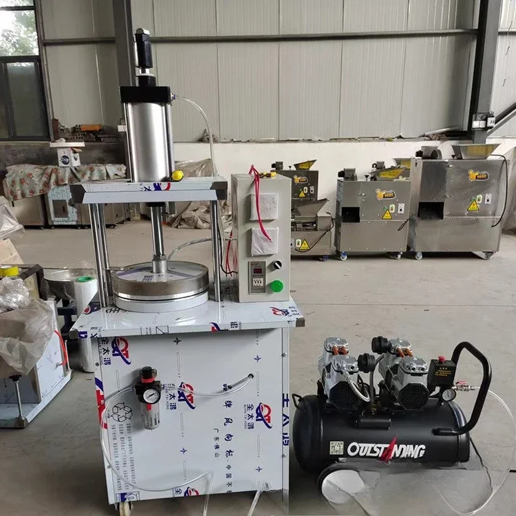 Máquina automática de prensado de masa para pasteles, relleno de burrito de carne estofada, máquina de pastel de mano, máquina de masa de maíz