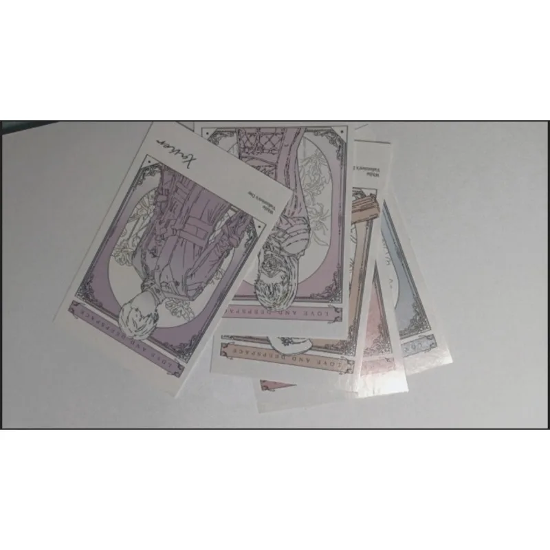 5 Stück/Packung Game Love and Deepspace Merch Fans Collection Charakter Line Art Card Xavier Zayne Rafayel Ralayo Sylus Caleb