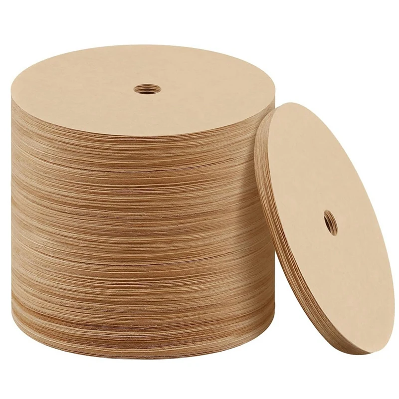 500PCS Count Percolator Coffee Filters, 3.75 Inch Natural Unbleached Disposable Coffee Filter Disc Coffee Filters