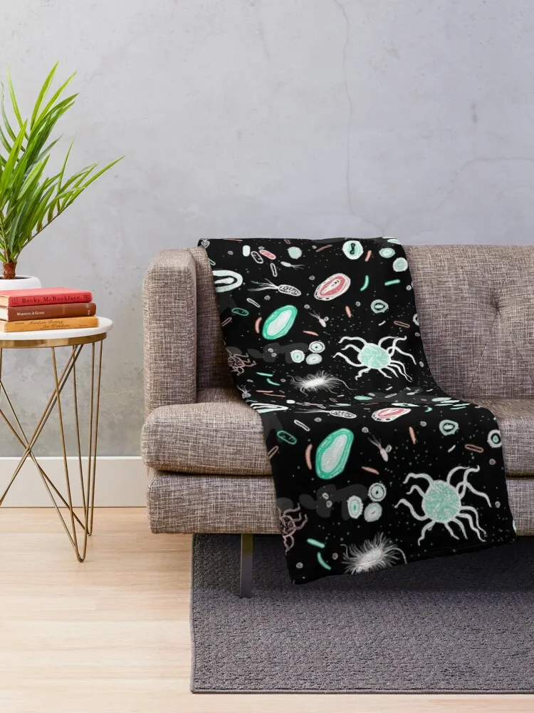 Microbiology Throw Blanket Hairys Fashion Sofas Summer Beddings Luxury Thicken Blankets