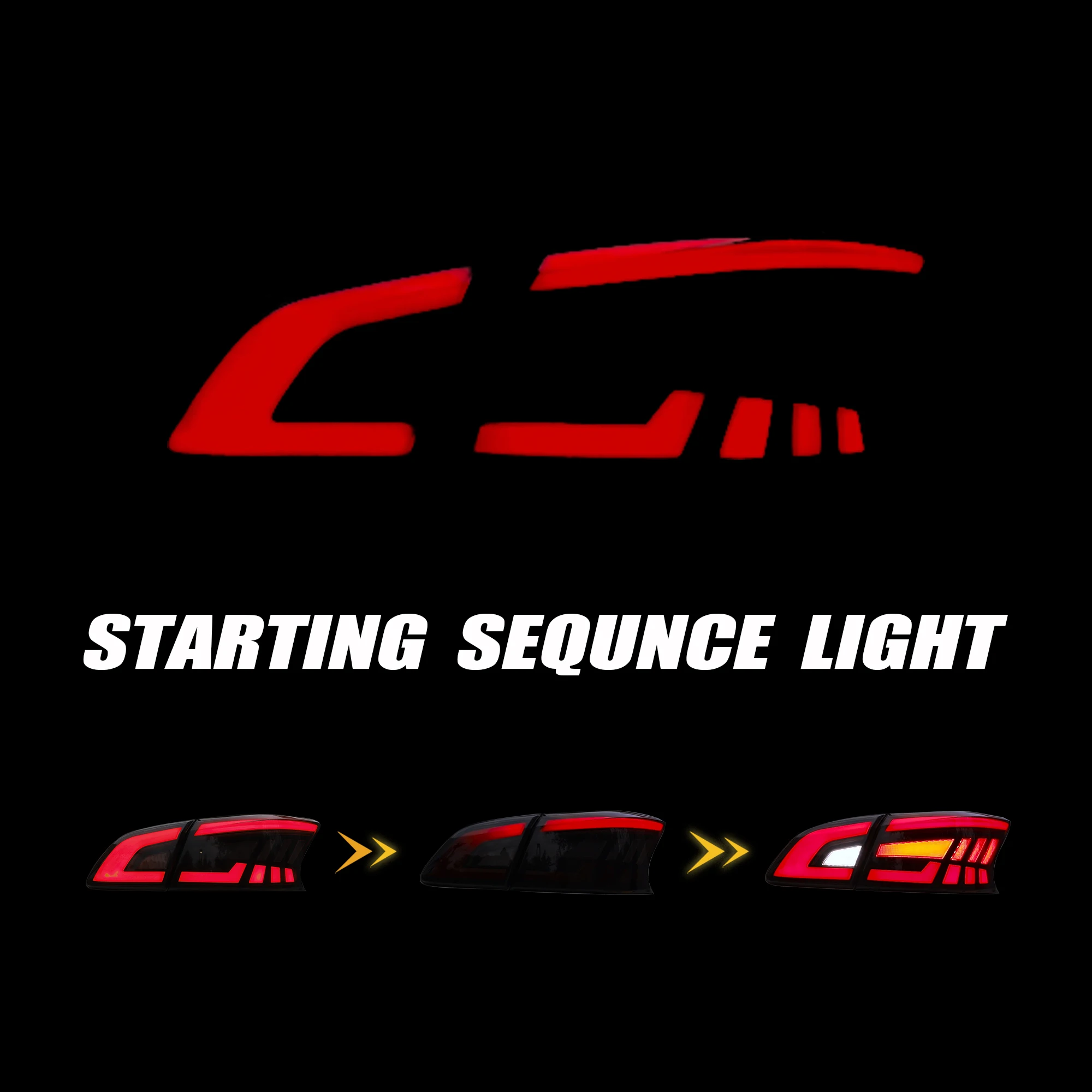 DK Motion LED Tail Lights Dynamic Turn Signal Breathing Streamer Tail Lamp For Nissan Sylphy Sentra Pulsar 2012-2019