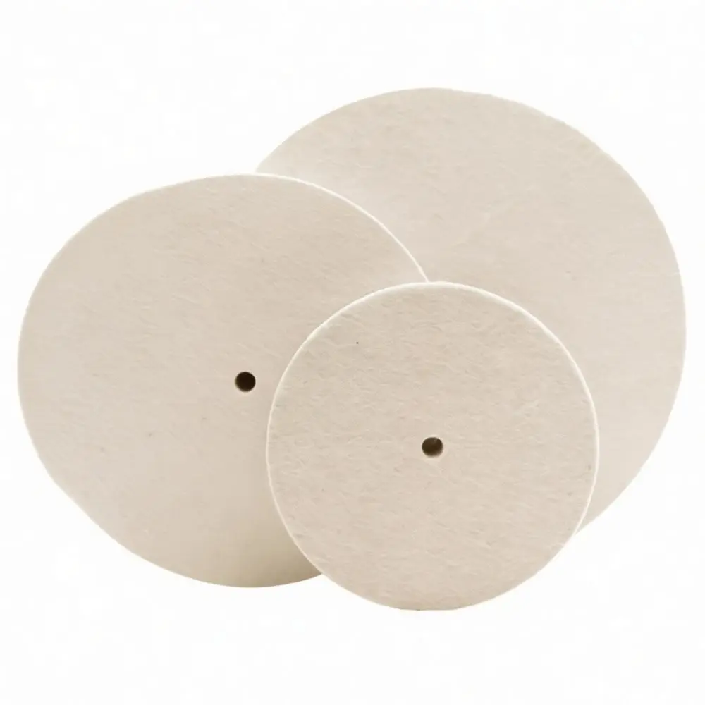 For For Zhike Wool Buffing Wheel Flat Grinding Disc Felt Polishing Pad For Stainless Steel Glass Stone Mirror Finish