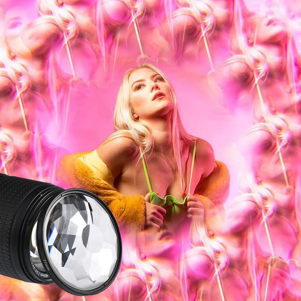 Caleidoscoop Glazen prisma Speciale effecten Fotografie Filter Voorgrond Accessoires Blur Film TV Props DSLR Lensfilter