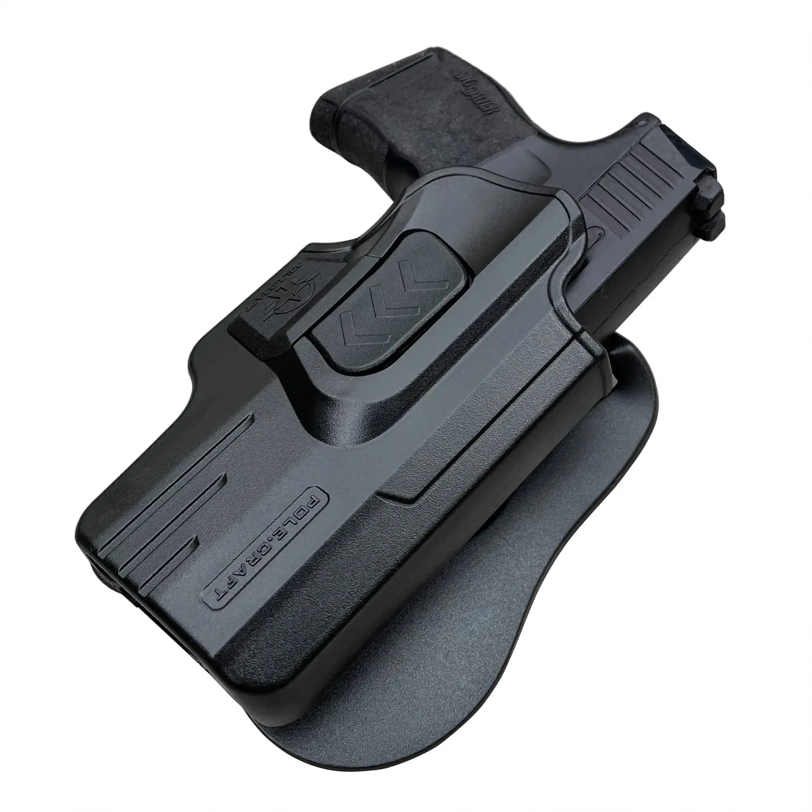 Sarung pistol Sig P365, sarung Paddle OWB polimer Cocok: Sig Sauer P365 / P365 SAS / P365 XL dengan kunci pengaman (tanpa rel)