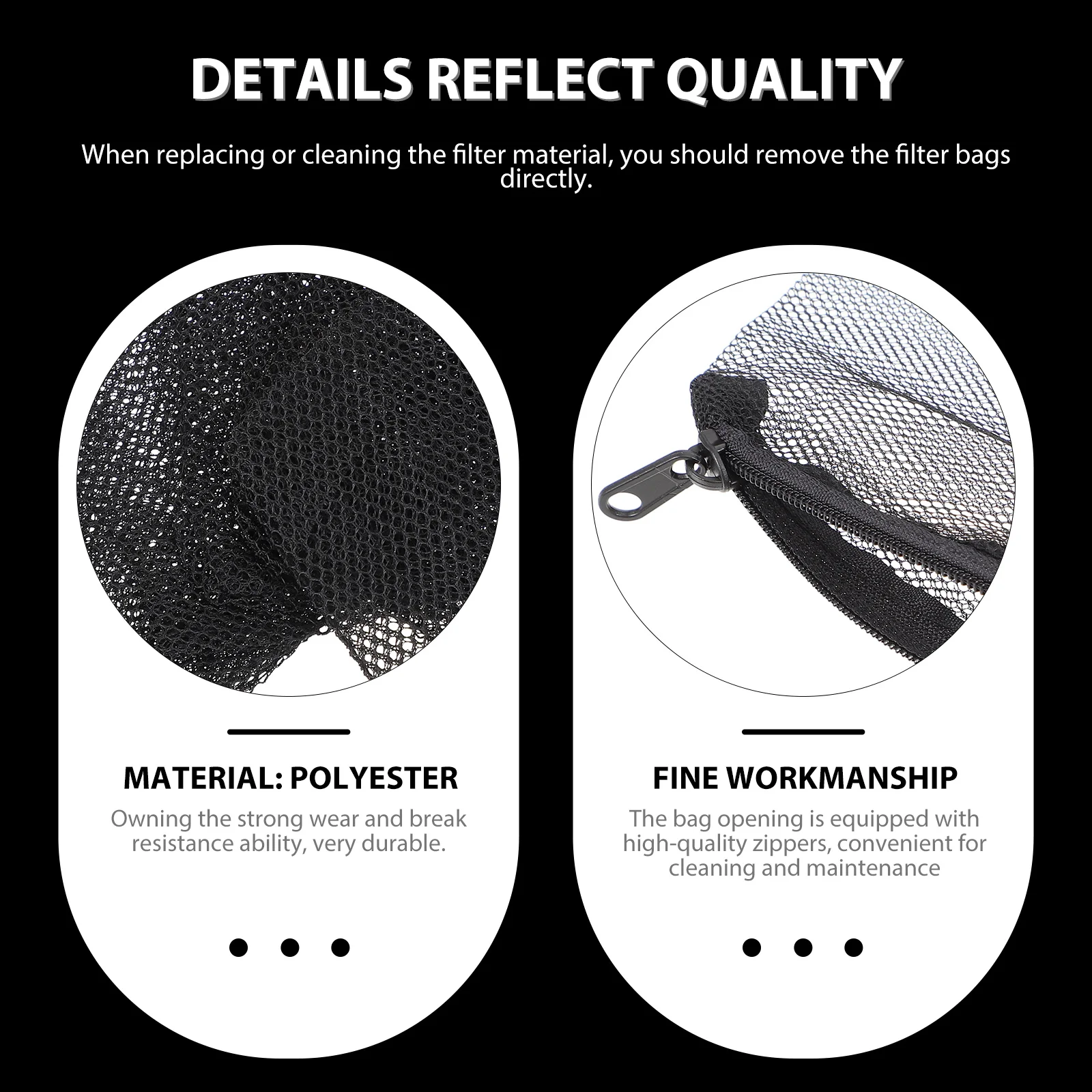 

15Pcs Fish Tank Filter Bags High Quality Zipper Aquarium Mesh Bag Easy Clean Maintenance Aquarium Filter Bag Fish Tank Accessory