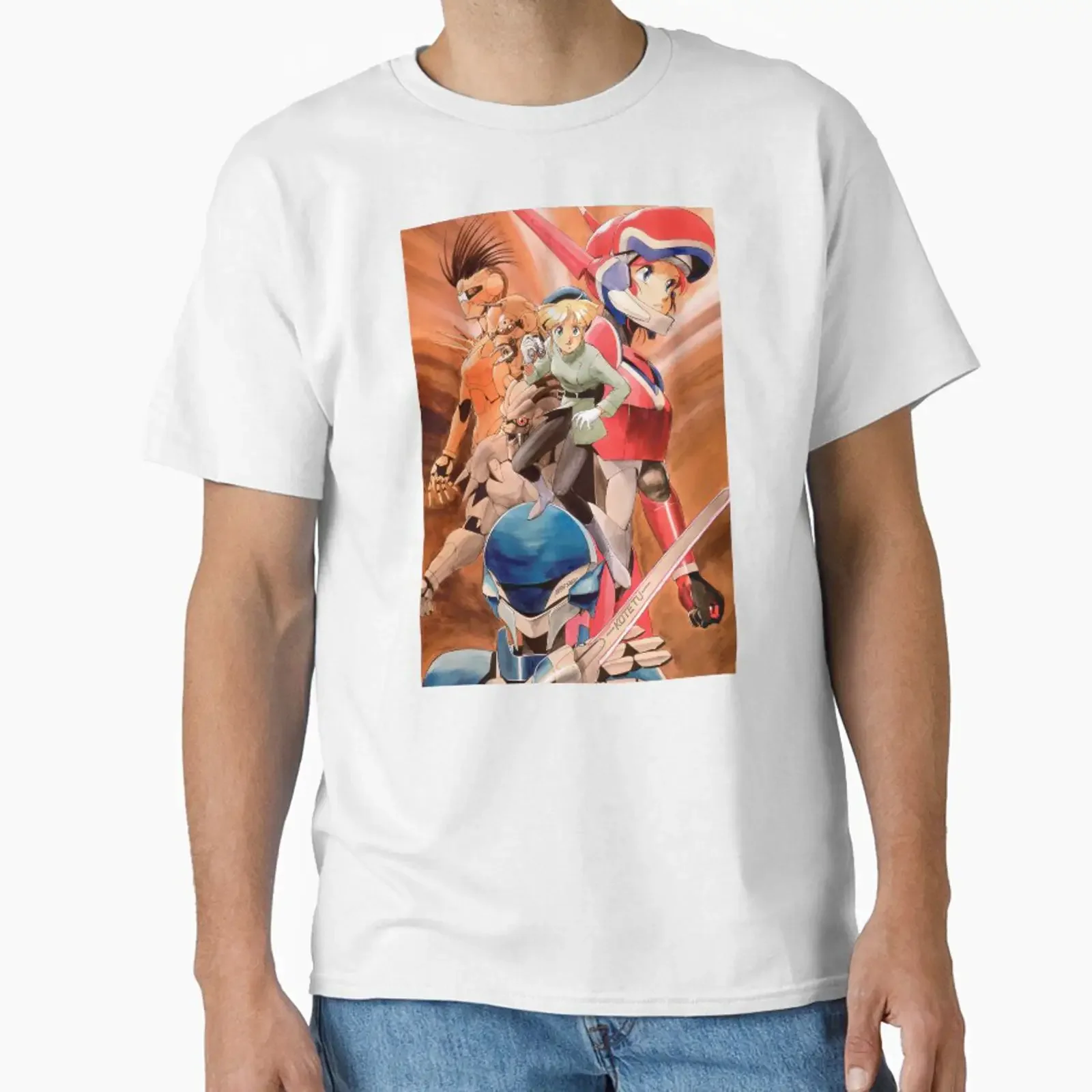 Bubblegum Crisis Knights designed and sold by MangaFan Art vintage Washed graphic Casual fashion Slightly Unisex Soft Versatile