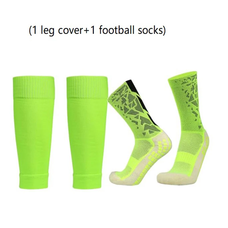 

1 Set New High Elastic Football Shin Guards Socks Leg Coveradult Youth Outdoor Sports Running Cycling Non-slip Soccer Socks