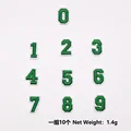 Green - 0-9 Iron on