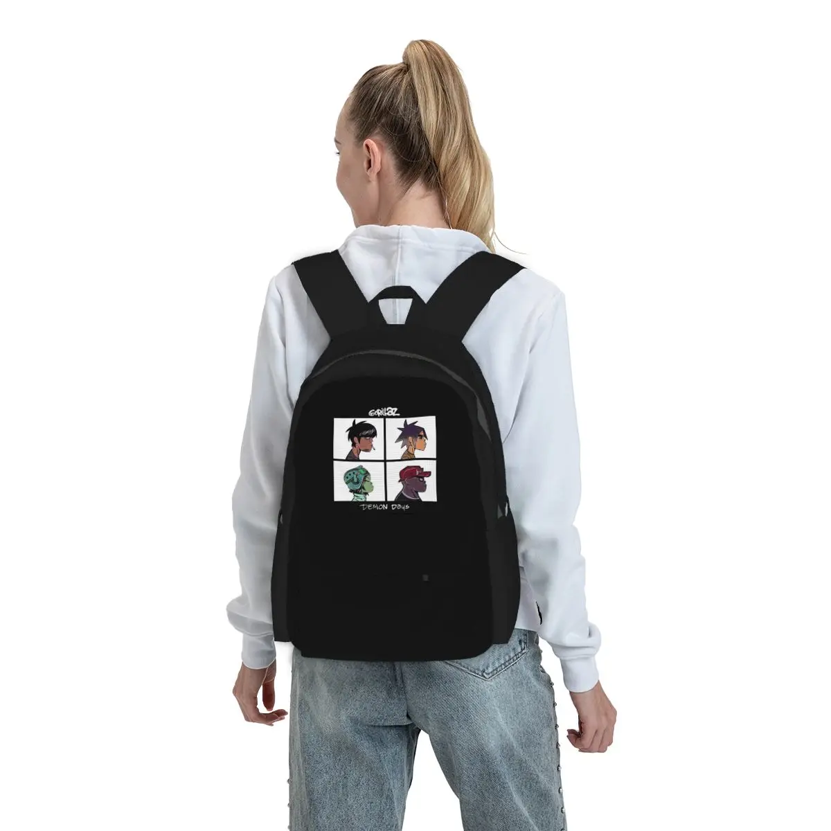 

Music Band Gorillaz Backpack Student BookBag Children School Bag Computer Shoulder Bags for Men Women