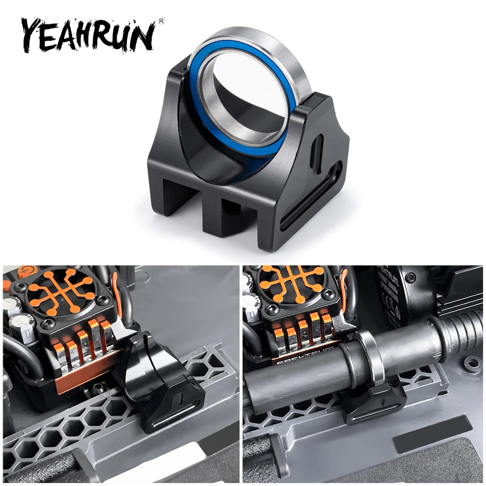 YEAHRUN Aluminum Center Driveshaft Bearing Support for Infraction 3S Vendetta Typhon Senton GRANITE Big Rock 1/8 1/10 RC Car