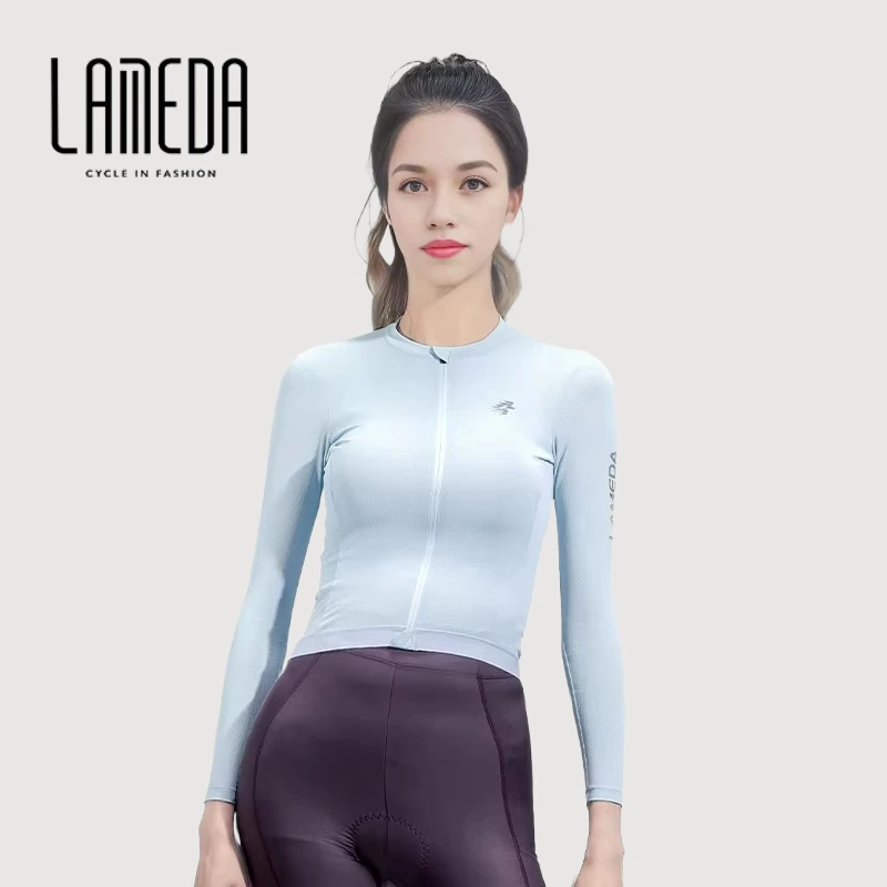 

Lameda Cycling Short-sleeved Quick-drying Sweat Trackless Sunscreen Spring And Summer Female Mountain Bike Road Cycling Tops