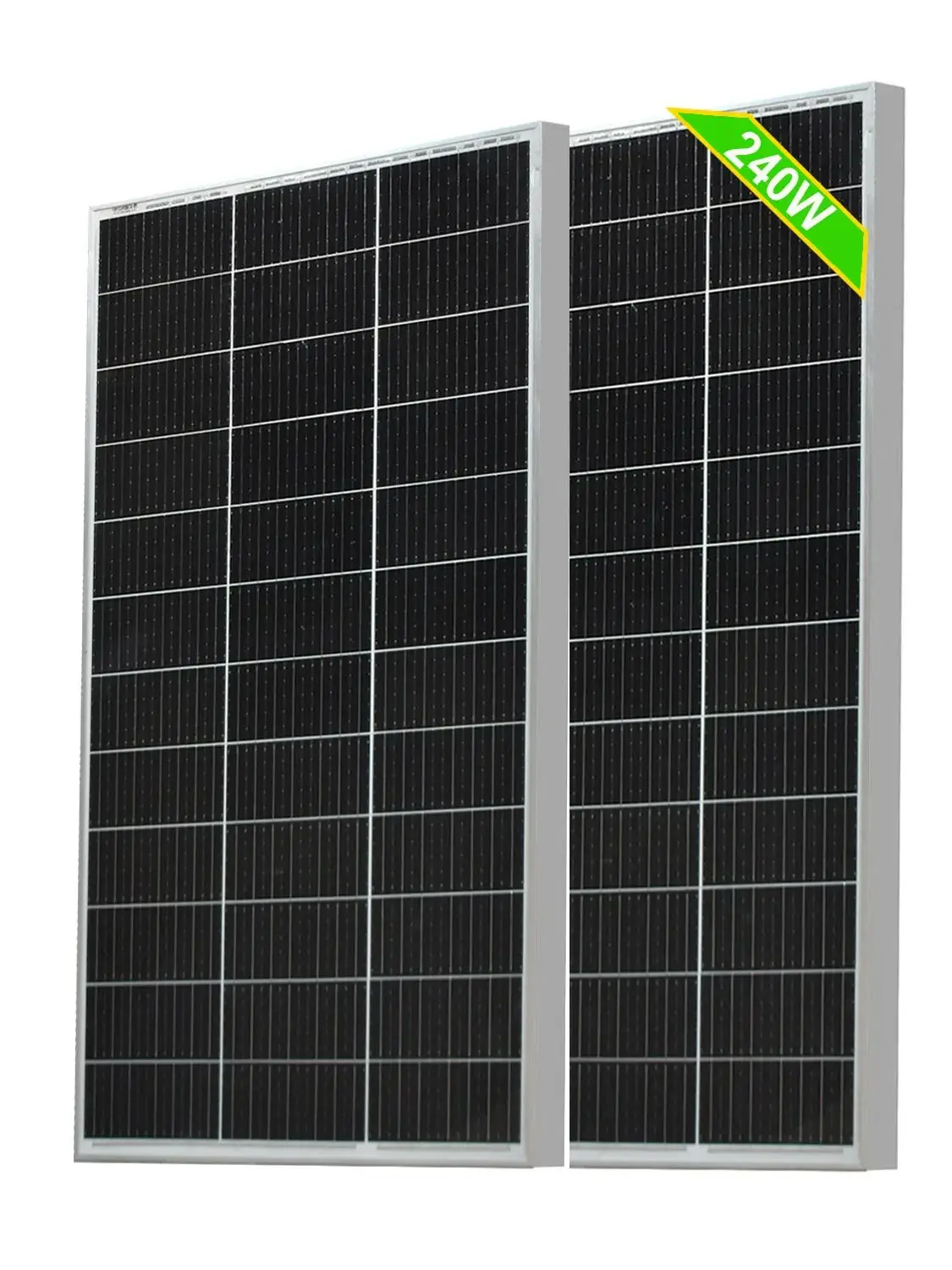 120 W 240 W 360 W 480 W Glas starres Solarpanel 18 V Photovoltaik-Panel Monocrystaillne Solarzelle 12 V/24 V Batterieladegerät Heimdach