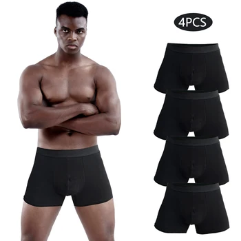4 stücke männer höschen sexy Boxer mann Hohe Qualität männer unterhosen Baumwolle boxershorts herren unterwäsche für Familie männlichen Stamm Geschenk