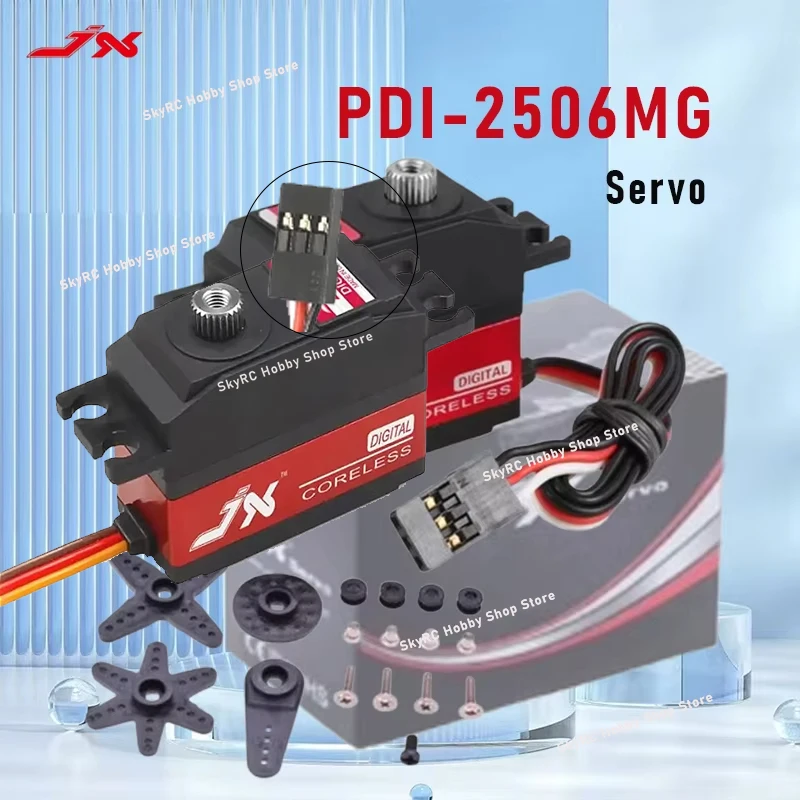 

JX PDI-2506MG 6,6 кг сервопривод с металлической шестерней цифровой без сердечника для радиоуправляемого автомобиля RC 450 500 вертолет самолет с неподвижным крылом