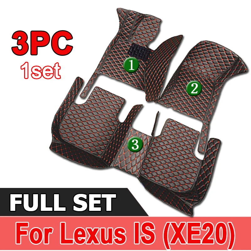 

Car Floor Mats For Lexus IS XE20 2006~2013 IS250 300h 200d 220d Carpet Mat Rug Anti Dirt Protective Pad Full Set Car Accessories