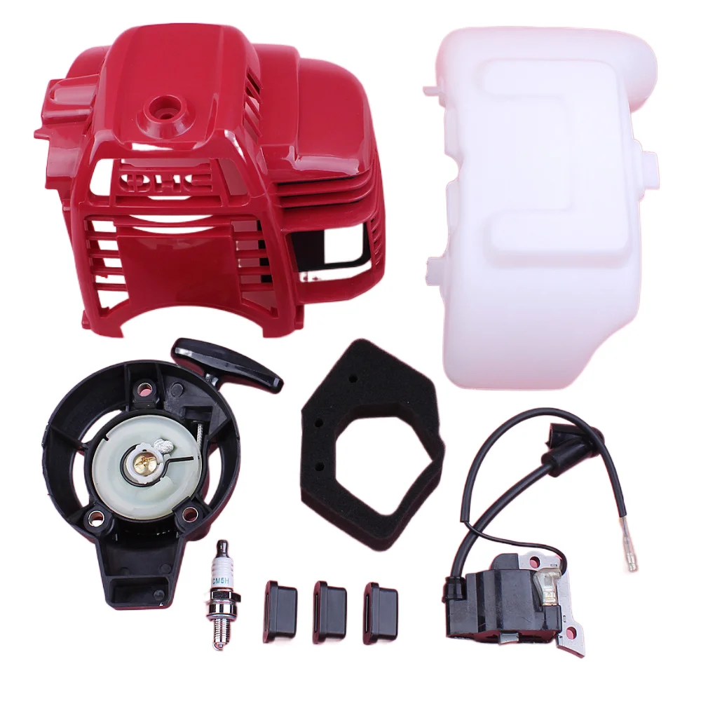 

Top Cylinder Engine Cover Shroud Recoil Starter For Honda GX25 GX 25 Small Engine Ignition Coil Fuel Tank Mounting Air Filter