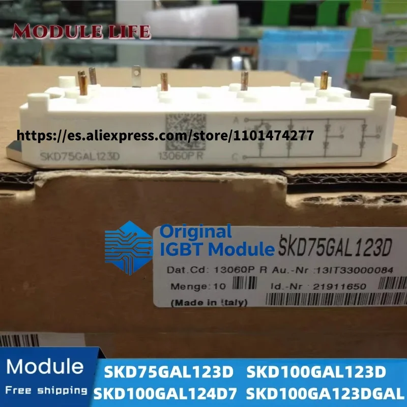 

SKD75GAL123D SKD100GAL123D SKD100GAL124D7 SKD100GA123DGAL IGBT original module