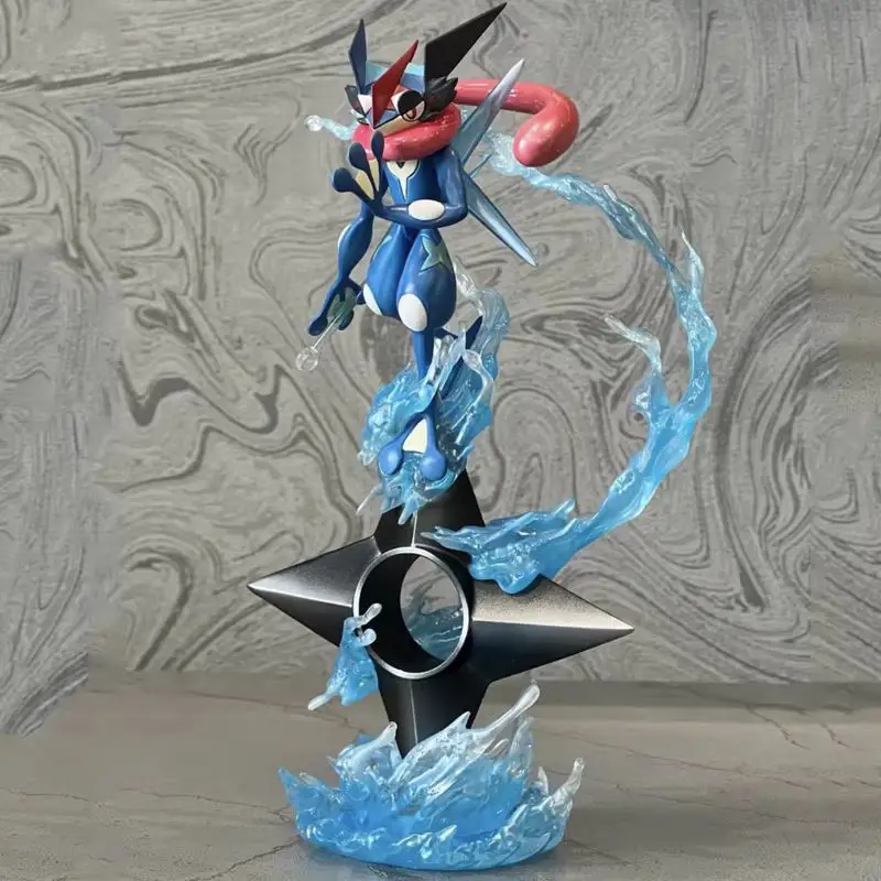 20cm gk greninja pokemon anime figura água shuriken evoluiu animal de estimação elfo estátua boneca criativa ornamento modelo crianças brinquedo de natal presente