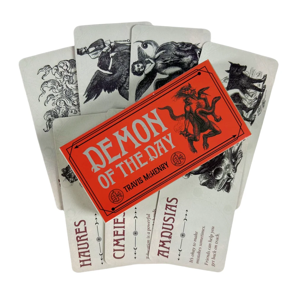 Baralho Demônio do Dia |   Cartas oracle anjo do dia, um 40 tarô, edição de adivinhação em inglês, baralho, borad, jogos para festa