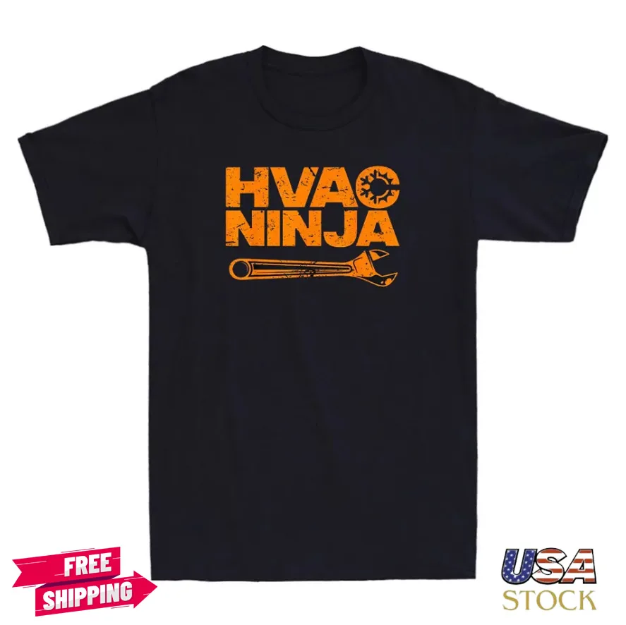 Funny HVAC Gift For Men Cool Technician Air Condition Lover Retro Men's T-Shirt