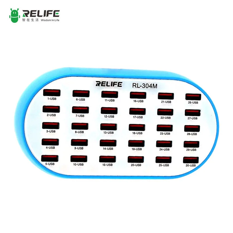 

Relife RL-304M Intelligent High Power 30-port Charging Master 160W for Phone Tablet Digital Device Charging Supports 30 Devices