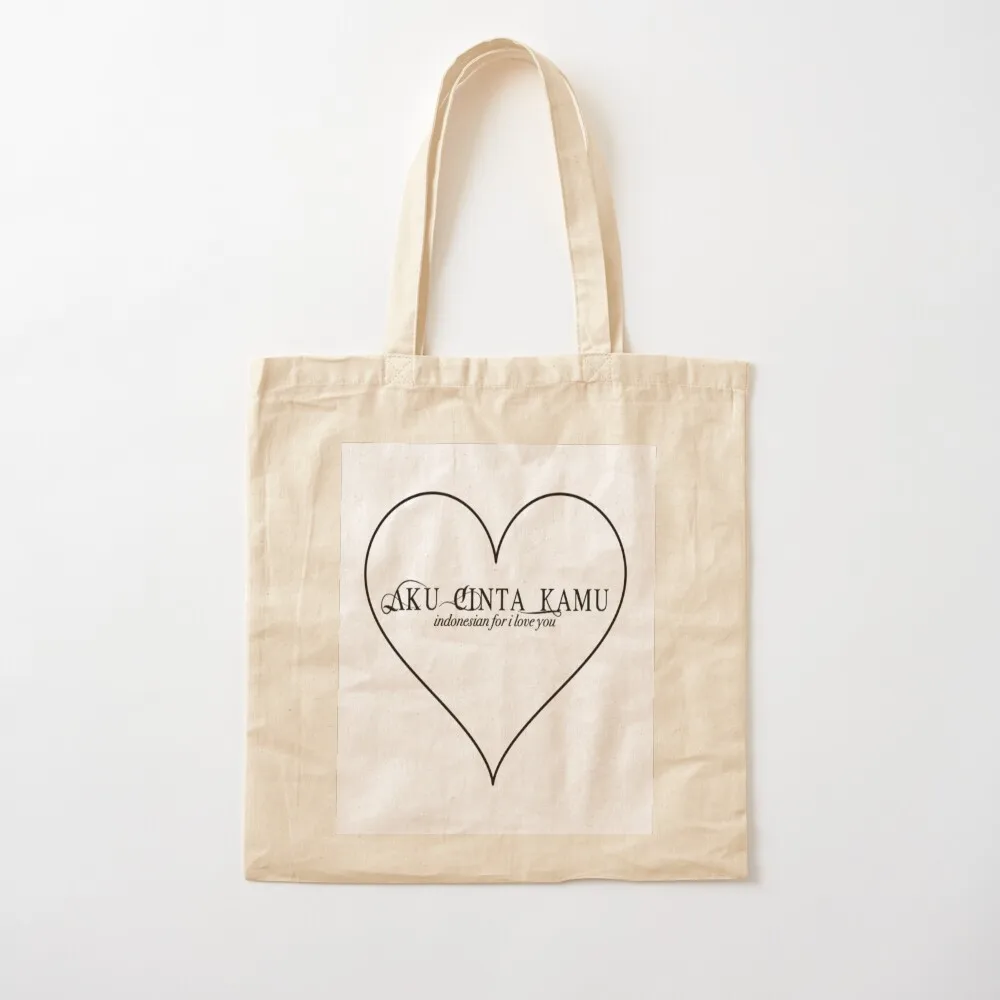 Aku Cinta Kamu Malec Shadow Hunters Tote Bag shoping bag foldable reusable bag female tote woman