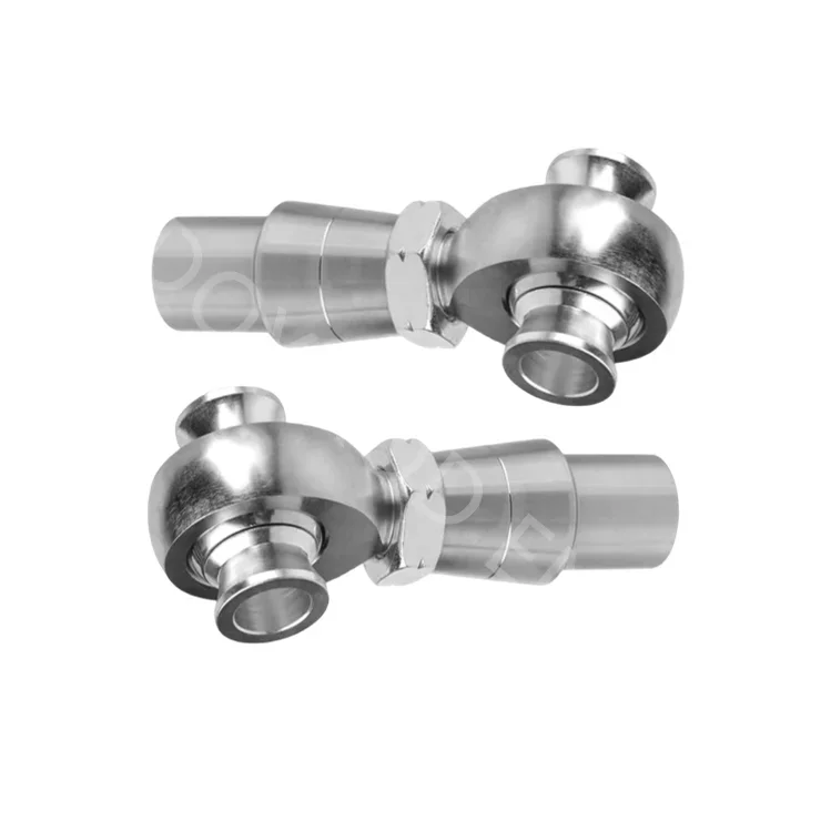 

Heavy Duty Chrome Rod End Bearings 5/8 Threaded Heim Fitting Kit 1/2 3/4 7/8 1-1/4