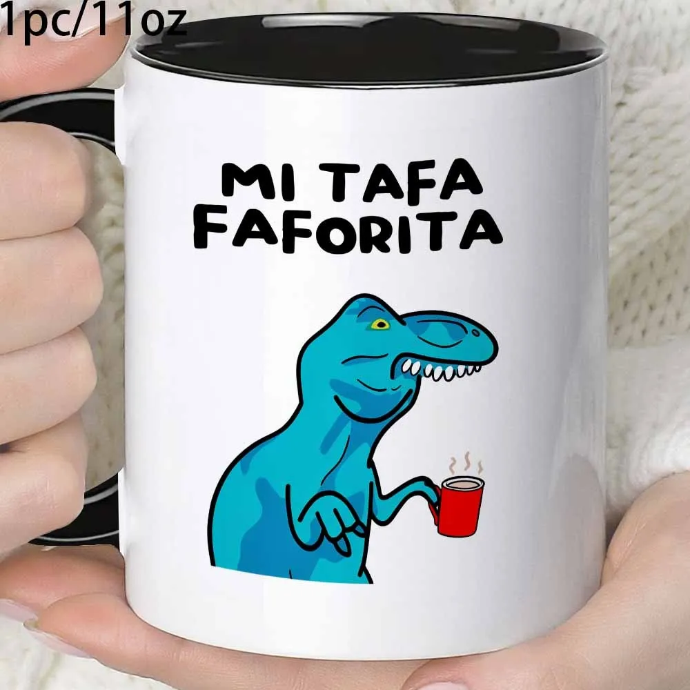 1 Novelty Dinosaur Tyrannosaurus Rex Coffee Mug, Coffee Cup, Juice Cup, 11 Ounces 360ml, Fun Gift