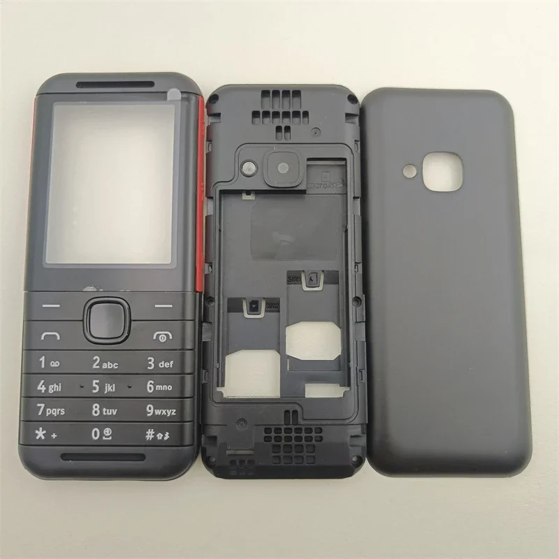 10PCs/Lote for Nokia 5310 4G 2020 full mobile phone housing Cover Case English keypad replacement parts