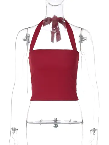 8 best sales röd halternecktopp - №3