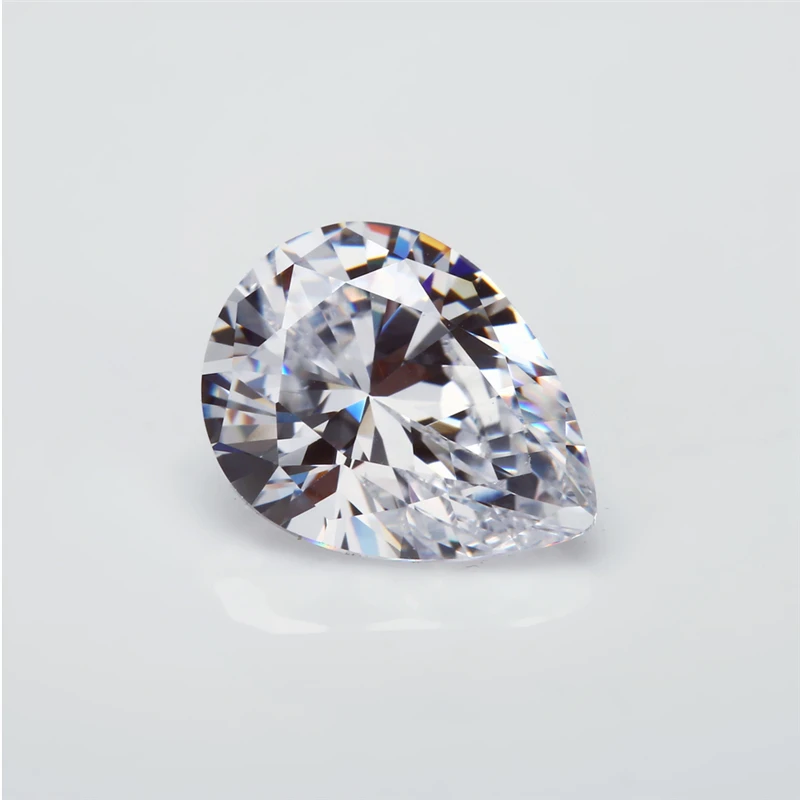 

Size 3x4mm~8x12mm Pear Cut EF VVS1 D Color Lab Grown Moissanite Loose Stones Test Positive (5mm to 12mm With Certificate)
