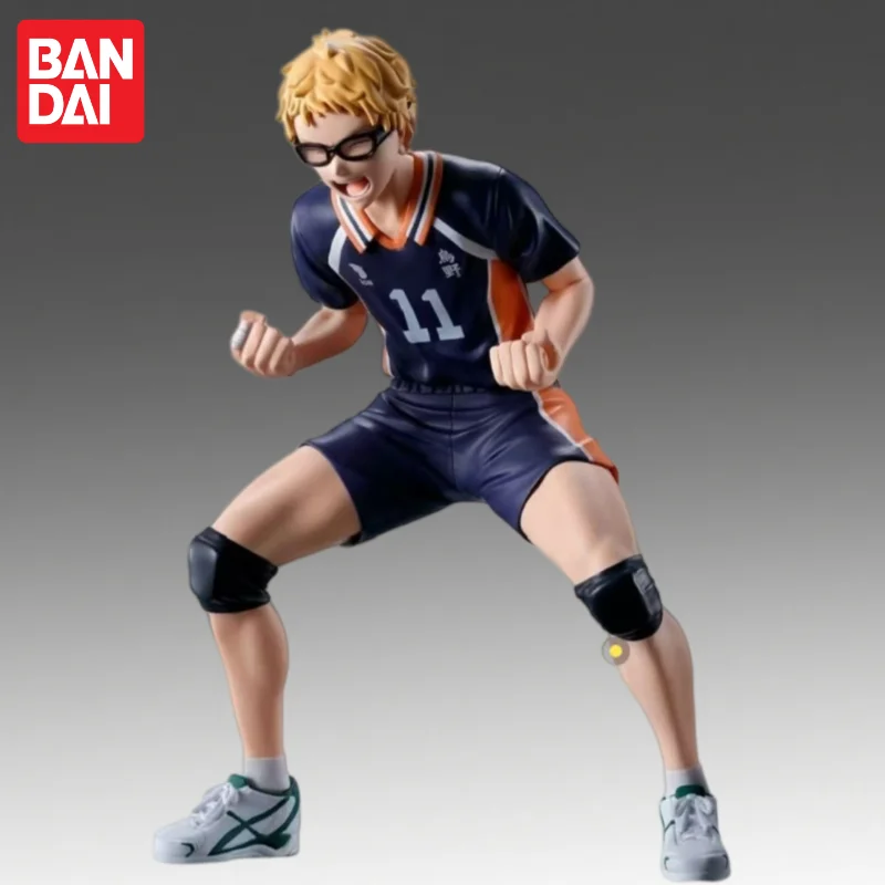متوفر في المخزون بانداي الأصلي بانبريستو هايكيو!! Tsukishima Kei عمل نموذج لجسم دمية العلامة التجارية الجديدة محاصر شخصيات الرسوم المتحركة المرآب
