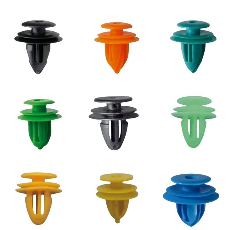 20 pièces pour 8mm 9mm 10mm trou universel Auto porte garniture panneau retenue Clips en plastique voiture Rivet boucle attache Clip