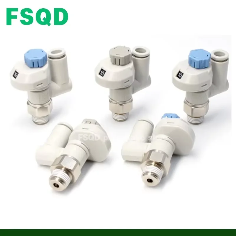 AS Speed Controller Intake Throttling Valve With Scale AS1311FS-M5-06 AS2311FS-01-04S AS2311FS-02-08S AS3311FS-03-06S AS4311FS