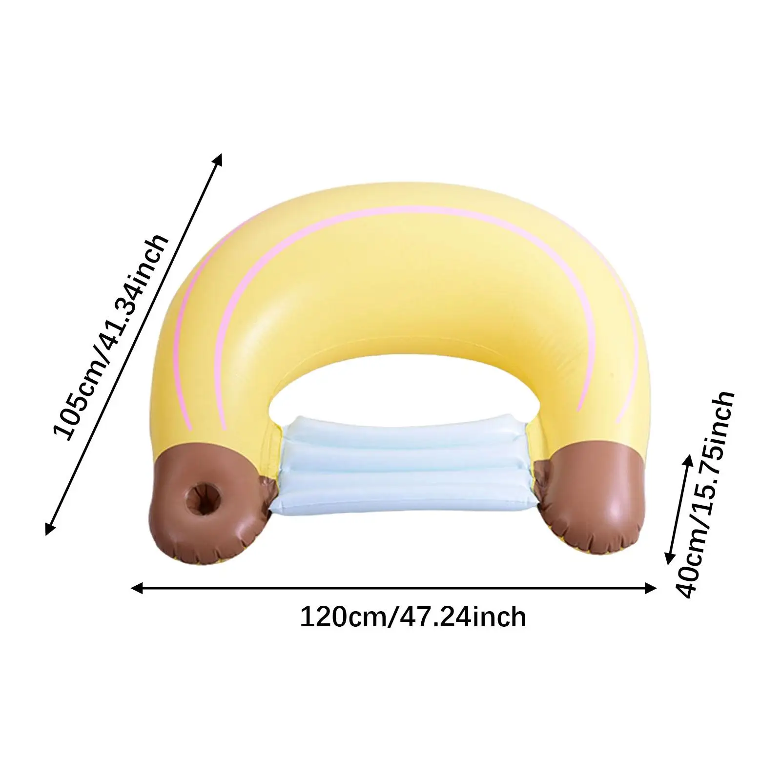 Opblaasbare hangmat Zwemloungestoel Multifunctioneel waterspeelgoed Opblaasbaar zwembadvlot voor strandkamperen Vakantie Zomerfeesten