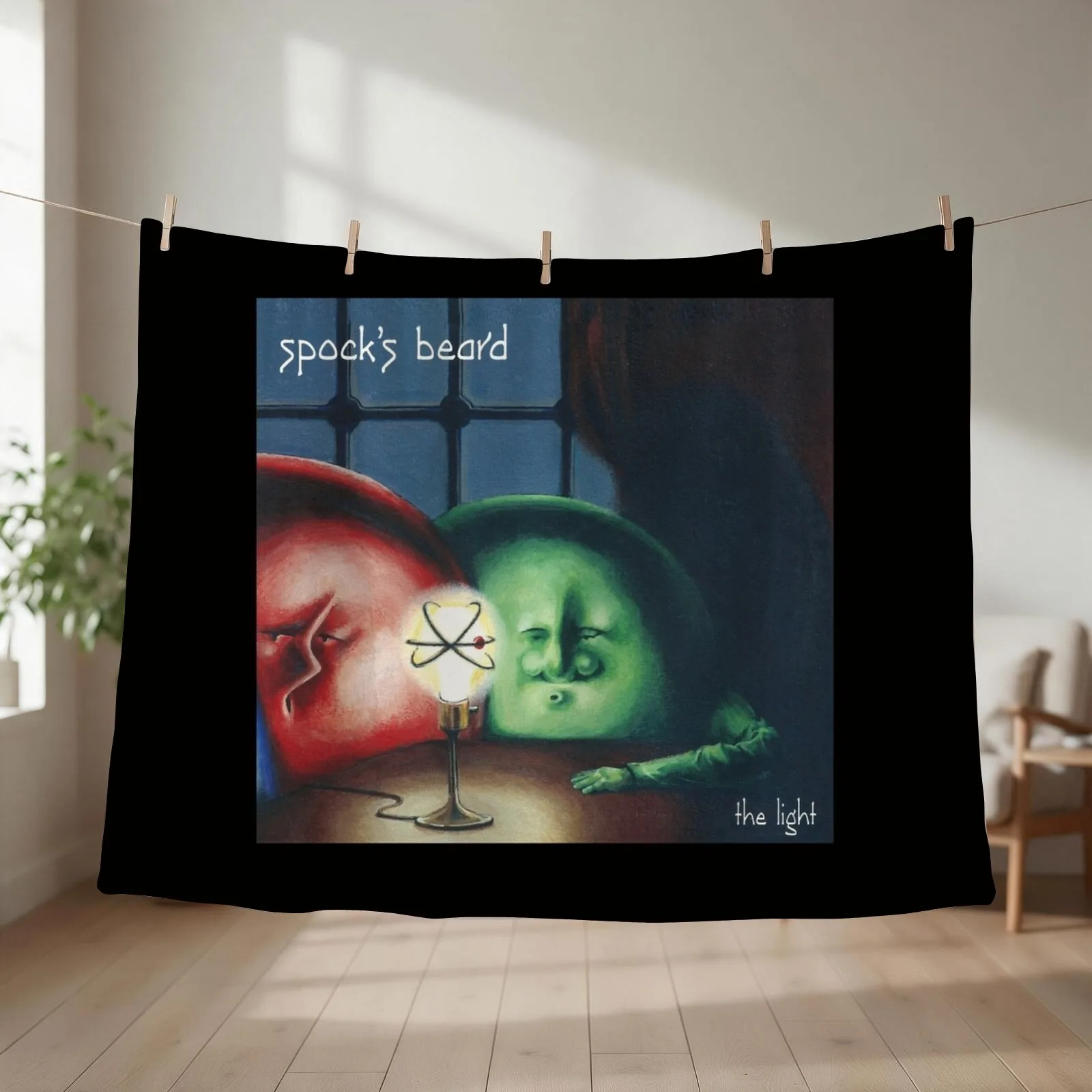 Spock's Beard The Light front cover art Throw Blanket Kid'S Bed covers Cute Plaid Luxury St Blankets