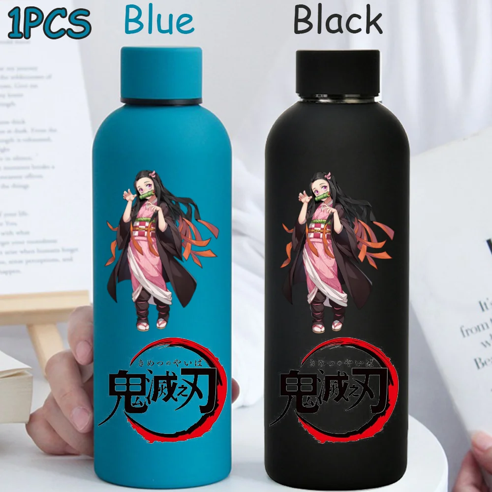 Kimetsu No Yaiba 500ML Insulated Water Cup Game Anime Character Paint Small Mouth Bottle Cartoon Large Capacity Drinking Cup view 6