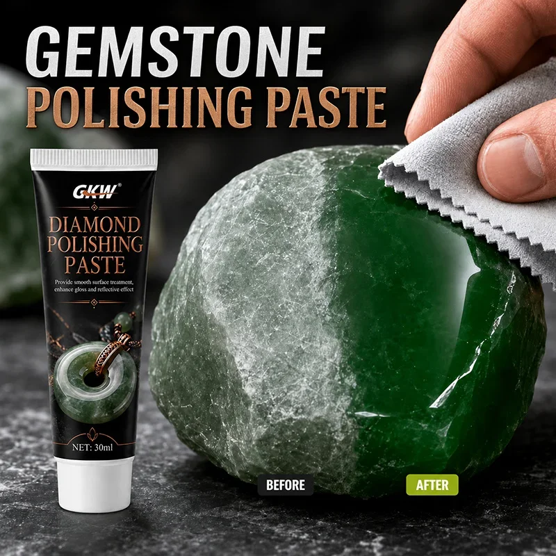Diamond Polishing Paste Fine Abrasive Glass Stone Hard Material Mirror Finish Enhance Shine Metal Gemstone Professional Hobbyist