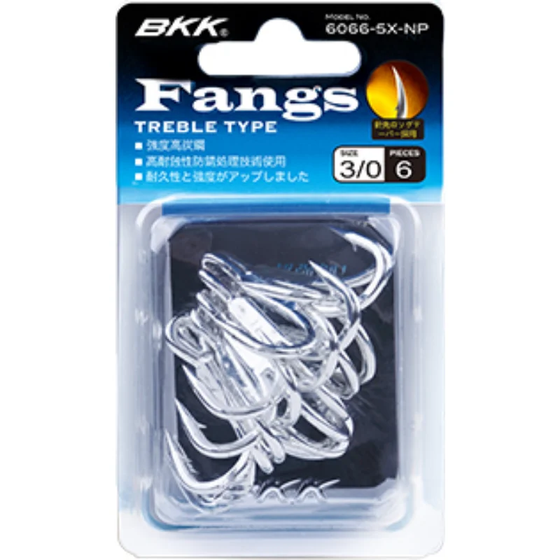 BKK  6066-5X-NP treble hook