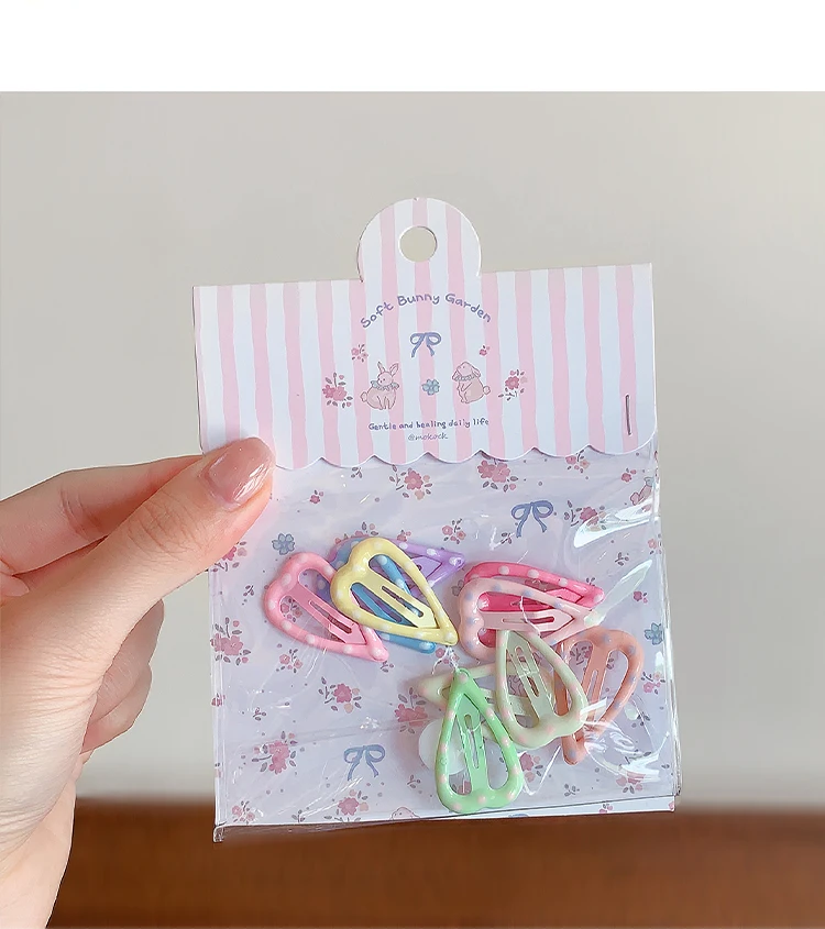 10 Stück/Set Bedruckte Haarspangen für Mädchen, Haarschonende Geometrische Haarklammern mit Frucht- und Blumenmuster, Haaraccessoires für Kinder und Kleinkinder – Detail 19