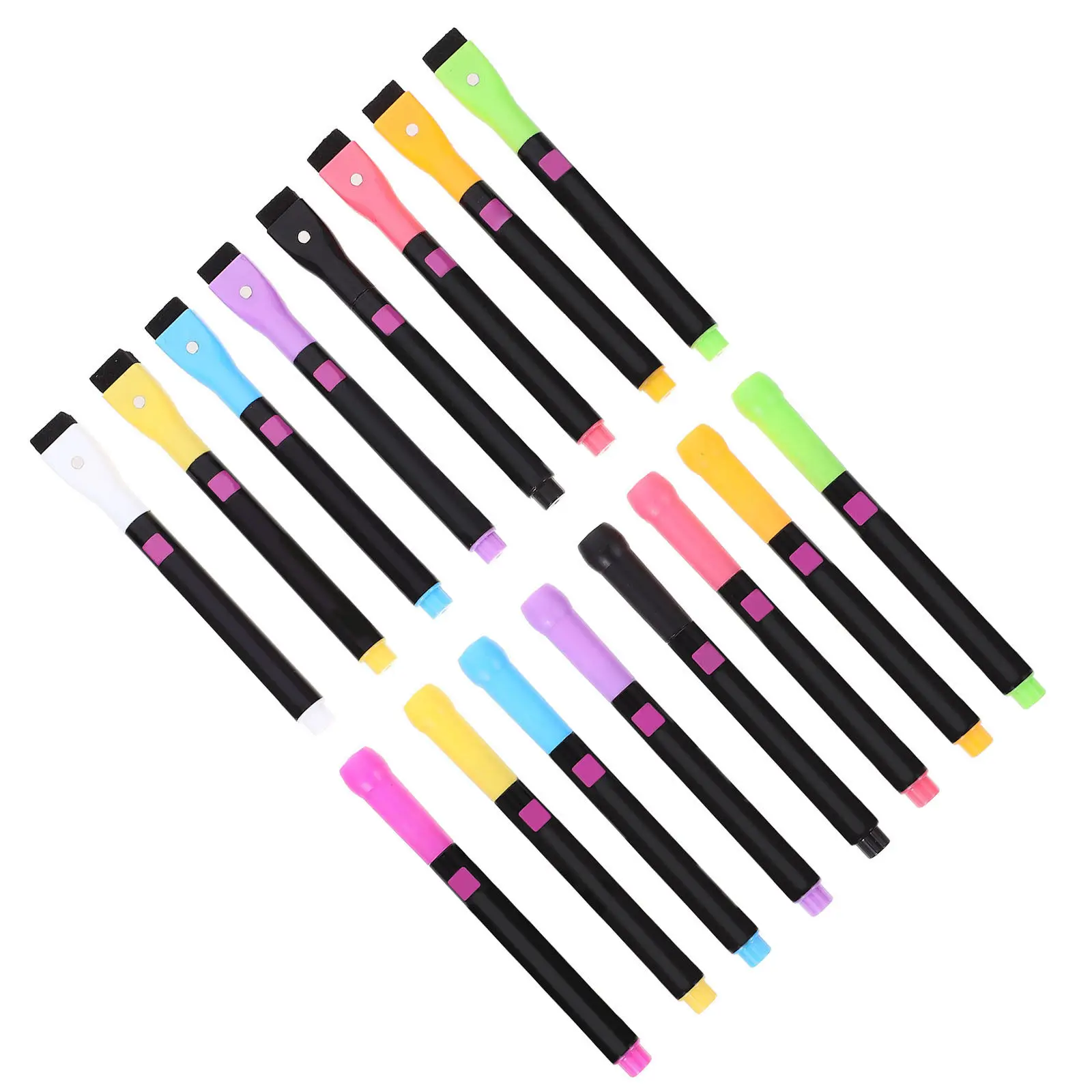 

16Pcs LED Light Board Markers Portable Liquid Chalk Pens for Blackboard Drawing School Office Erasable Smooth Writing Markers