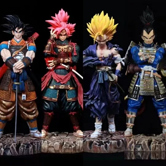 

Dragon Ball Anime Figures Samurai Series Son Goku Gohan Vegeta Figurine Super Saiyan Piccolo Trunks Cell Model Statue Doll Toy