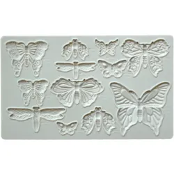 Insect Butterfly Dragonfly Silicone Mold Fondant Cake Decorating Silicone Mold Clay,Sugarcraft Chocolate Baking Tool,Kitchenware