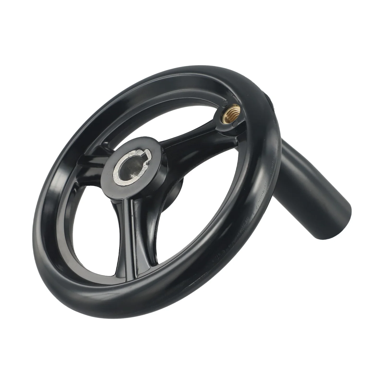 Industrial Handwheel 3 Spoke Hand Wheel Modern Design Practical Screw Holes For Easy Assembly Standard Shaft Diameter