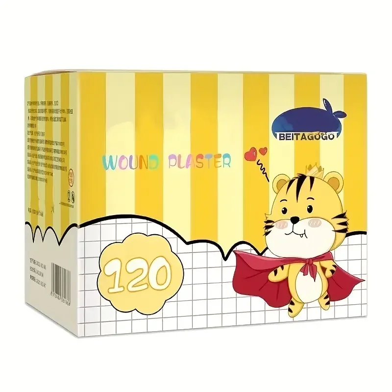 120pcs Cute Animal 12 Zodiac Bandages For Kids Waterproof Breathable Emergency Stickers