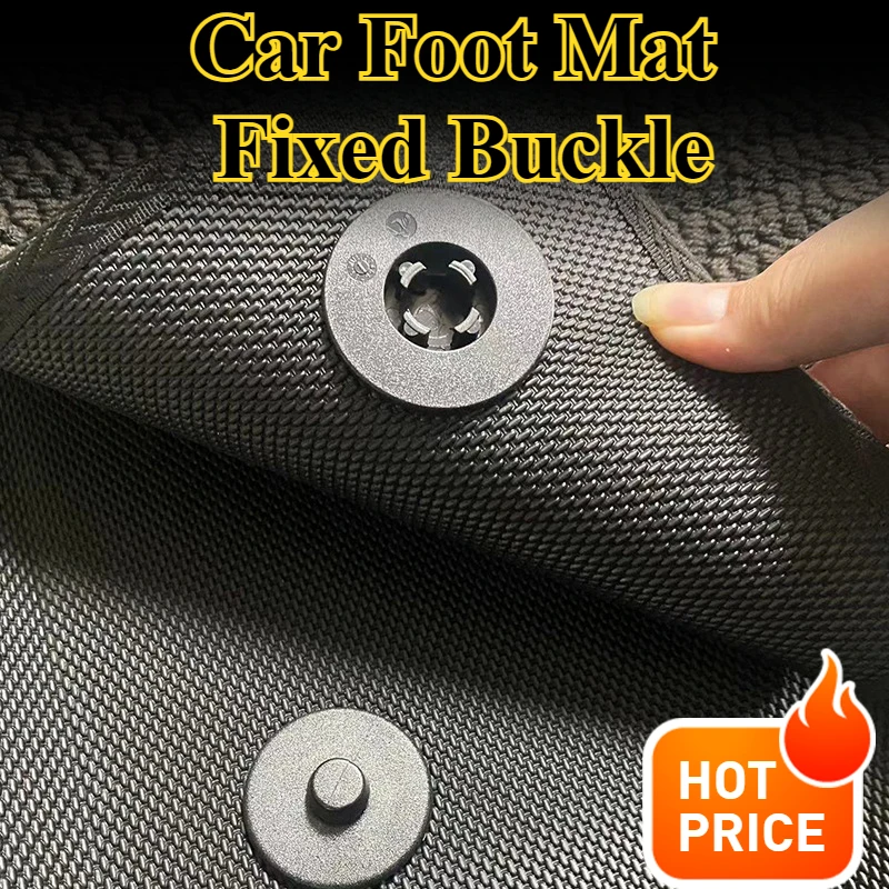 4pcs/set Car Floor Mat Anti-Skid Fixer Grips Universal  Fixing Clamps Buckle Fixer Accessories Tools Double Layer Fixed Clip Set
