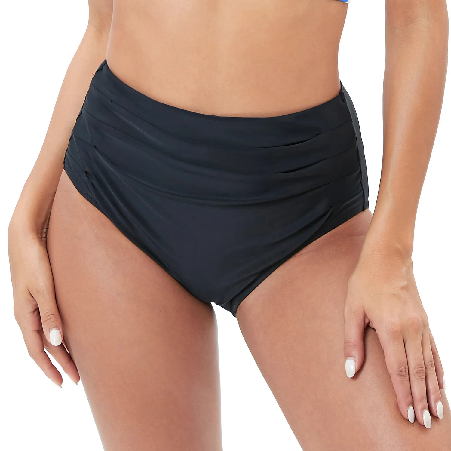 

Beach Pants for Women with Folds Tight and Fashionable Swimming Trunks for Hips and Abdomen High Waist Triangle Swimming Trunks