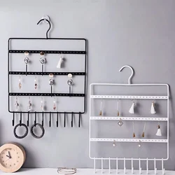 Metal Earring Jewelry Display Organizer Wall Hanging Jewelry Stand Hook up Necklace Ring Jewelry Storage Display Store Decor