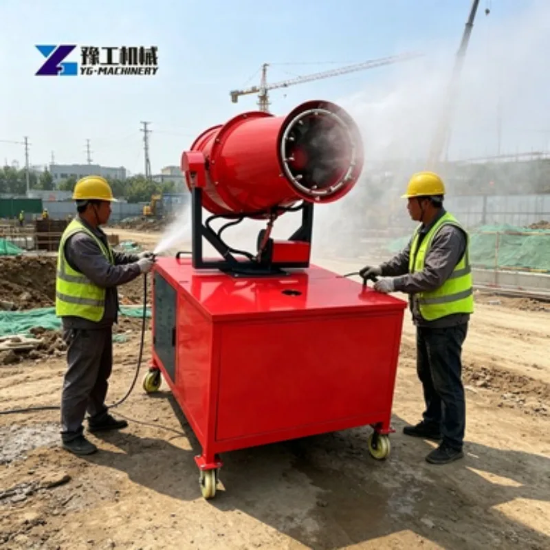 Electric Fog Cannon Water Mist Sprayer Dust Suppression Fogger Agricultural Cannon Sprayer 70m for Farm Pest